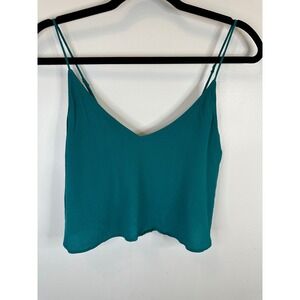 Wilfred Free‎ Teal Green Cami Top Sleeveless Blouse XXS